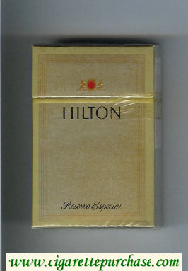 Hilton Reserva Especial cigarettes hard box