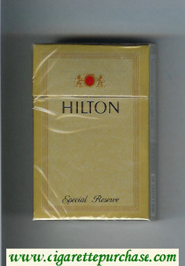 Hilton Special Reserve cigarettes hard box