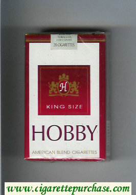 Hobby King Size American Blend cigarettes soft box