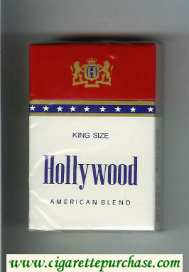 Hollywood American Blend cigarettes hard box