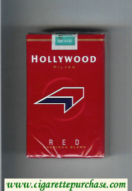 Hollywood Filter Red American Blend cigarettes soft box