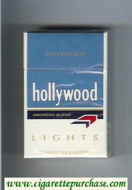 Hollywood American Blend Lights cigarettes hard box