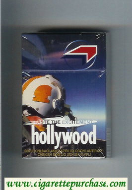 Hollywood Taste The Excitement cigarettes hard box