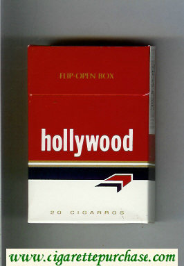 Hollywood cigarettes hard box