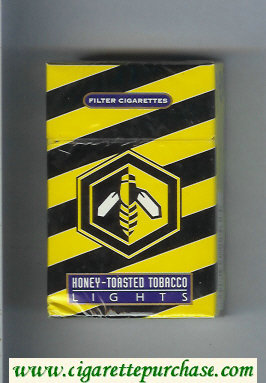Honey-Toasted Tobacco Lights cigarettes hard box