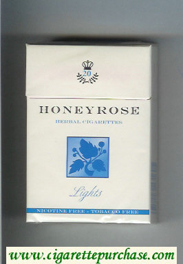 Honeyrose Lights cigarettes hard box