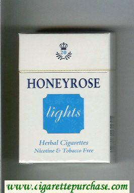 Honeyrose Lights Herbal cigarettes hard box