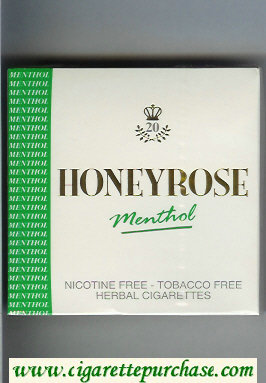 Honeyrose Menthol cigarettes wide flat hard box