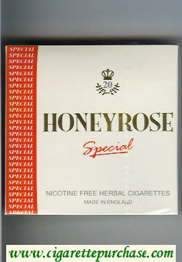 Honeyrose Special cigarettes wide flat hard box