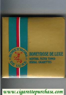 Honeyrose De Luxe Menthol cigarettes wide flat hard box