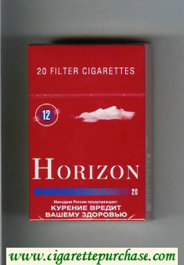 Horizon 12 red cigarettes hard box