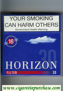 Horizon 16 Filter blue 30s cigarettes hard box