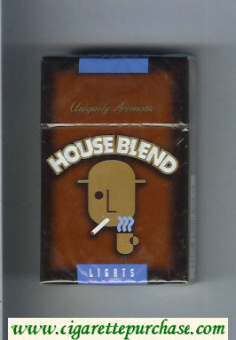 House Blend Lights cigarettes hard box