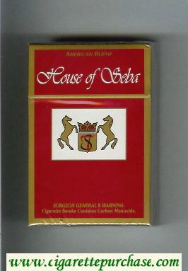 House of Seba American Blend cigarettes hard box