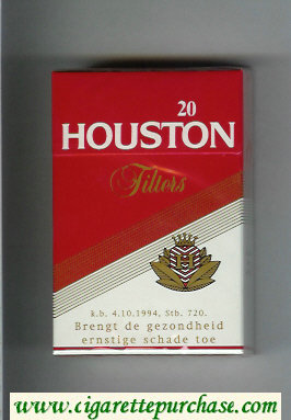 Houston Filters cigarettes hard box