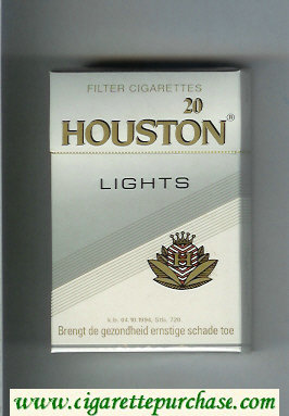 Houston Lights cigarettes hard box