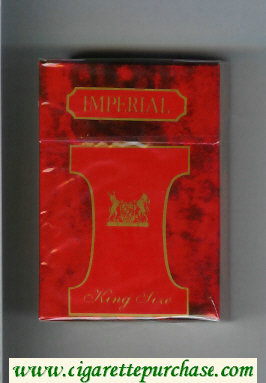 Imperial King Size cigarettes hard box