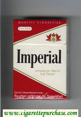 Imperial American Blend Full Flavor cigarettes hard box