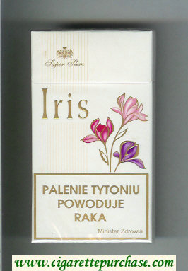 Iris Super Slim 100s cigarettes hard box