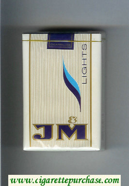 JM Lights cigarettes soft box