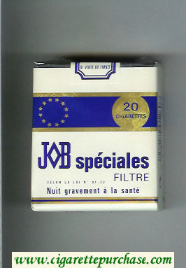 JOB Specilaes Filtre white and blue cigarettes soft box