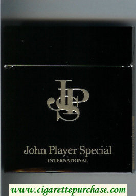 John Player Special International 100s cigarettes wide flat hard box