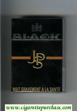 John Player Special Ultra Legere black cigarettes hard box