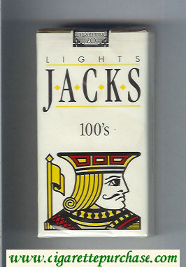 Jacks Lights 100s cigarettes soft box