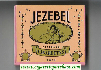 Jezebel Perfumed Cigarettes Rose wide flat hard box