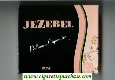 Jezebel Perfumed Cigarettes Rose wide flat hard box