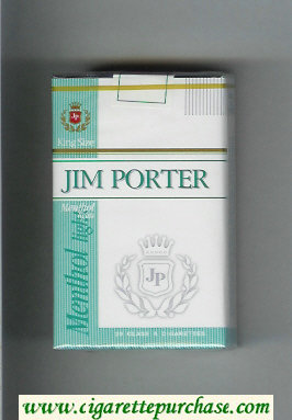 Jim Porter Menthol Lights King Size cigarettes soft box