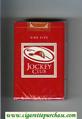 Jockey Club King Size red and white cigarettes soft box