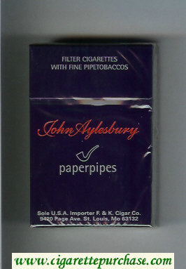 John Aylesbury Paperpipes cigarettes hard box