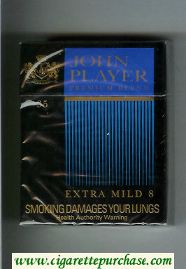 John Player Premium Blend Extra Mild 8 35s cigarettes hard box