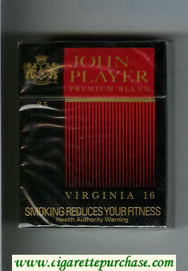 John Player Premium Blend Virginia 16 35s cigarettes hard box