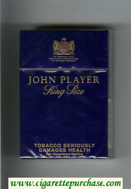 John Player King Size cigarettes hard box