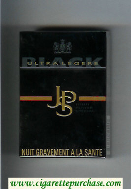 John Player Special Black Ultra Legere black cigarettes hard box