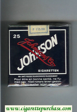 Johnson 25s cigarettes soft box