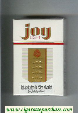 Joy Light cigarettes hard box