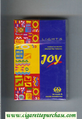 Joy Lights American Blend cigarettes hard box