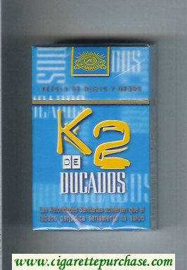 K2 De Ducados cigarettes hard box