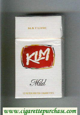 KLM Mild Nature 100s cigarettes hard box