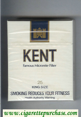 Kent Famous Micronite Filter 25s cigarettes hard box