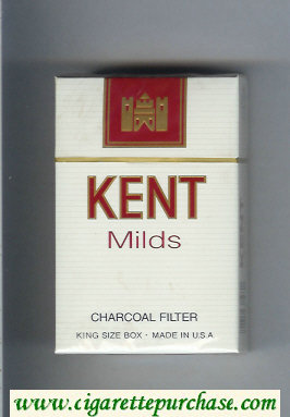 Kent Milds Charcoal Filter cigarettes hard box