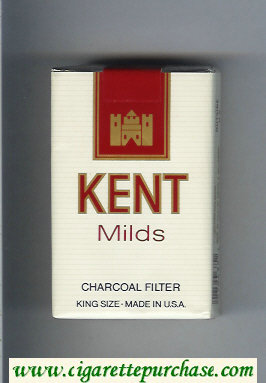 Kent Milds Charcoal Filter cigarettes soft box