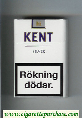 Kent Silver cigarettes hard box