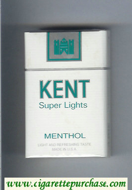 Kent Super Lights Menthol cigarettes hard box