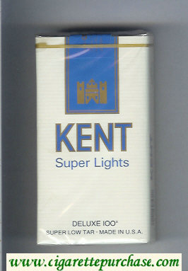 Kent Super Lights Deluxe 100s cigarettes soft box