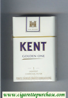 Kent USA Blend Golden One 1 Lightest Charcoal Filter cigarettes hard box