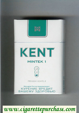 Kent USA Blend Mintek 1 Premium Lights 8 cigarettes hard box